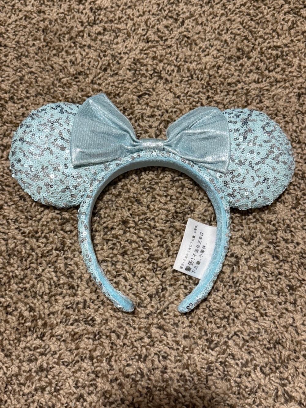 Arendelle Aqua Minnie ears
